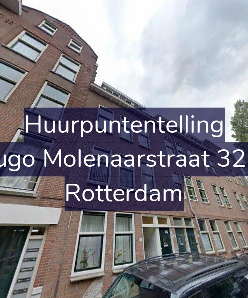 Foto gevel Huurpuntentelling voor Hugo Molenaarstraat 32-B, Rotterdam