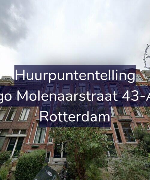 Foto gevel Huurpuntentelling voor Hugo Molenaarstraat 43-A01, Rotterdam