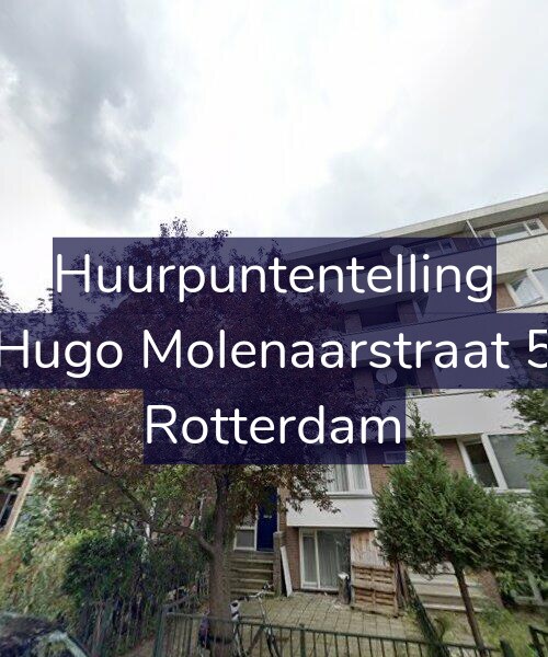 Foto gevel Huurpuntentelling voor Hugo Molenaarstraat 5, Rotterdam