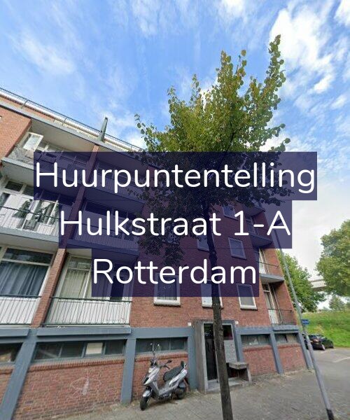 Foto gevel Huurpuntentelling voor Hulkstraat 1-A, Rotterdam