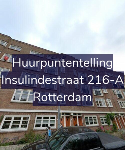 Foto gevel Huurpuntentelling voor Insulindestraat 216-A, Rotterdam