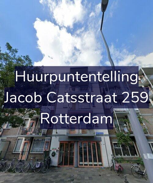 Foto gevel Huurpuntentelling voor Jacob Catsstraat 259, Rotterdam