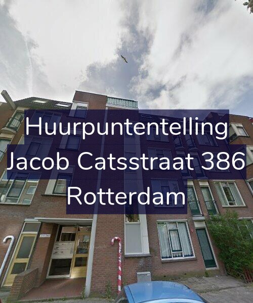 Foto gevel Huurpuntentelling voor Jacob Catsstraat 386, Rotterdam