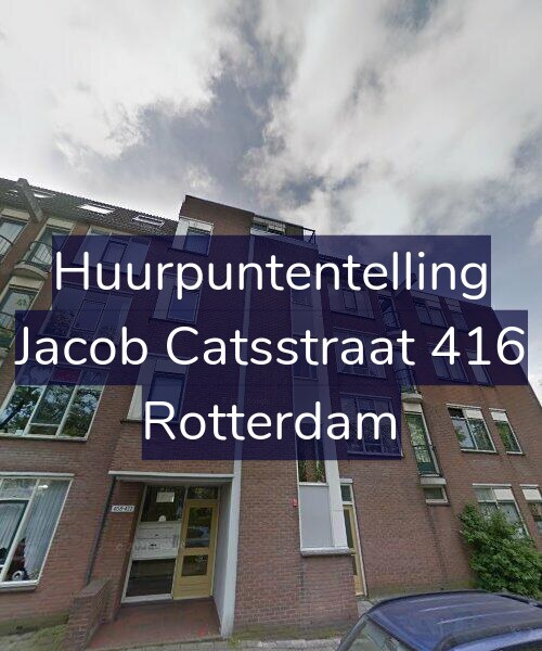 Foto gevel Huurpuntentelling voor Jacob Catsstraat 416, Rotterdam