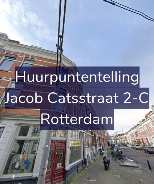 Foto gevel Huurpuntentelling voor Jacob Catsstraat 2-C, Rotterdam