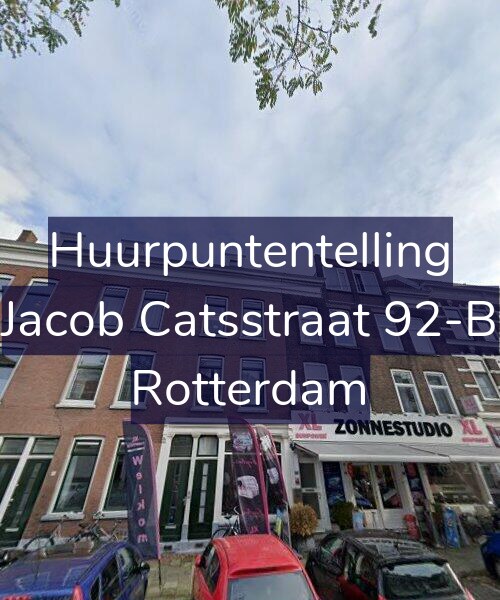 Foto gevel Huurpuntentelling voor Jacob Catsstraat 92-B, Rotterdam