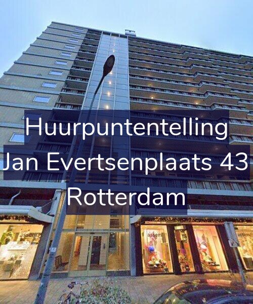 Foto gevel Huurpuntentelling voor Jan Evertsenplaats 43, Rotterdam