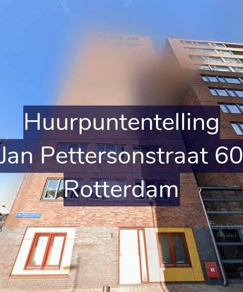 Foto gevel Huurpuntentelling voor Jan Pettersonstraat 60, Rotterdam