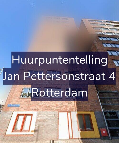 Foto gevel Huurpuntentelling voor Jan Pettersonstraat 4, Rotterdam