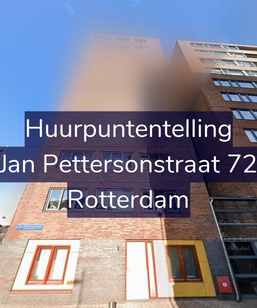 Foto gevel Huurpuntentelling voor Jan Pettersonstraat 72, Rotterdam