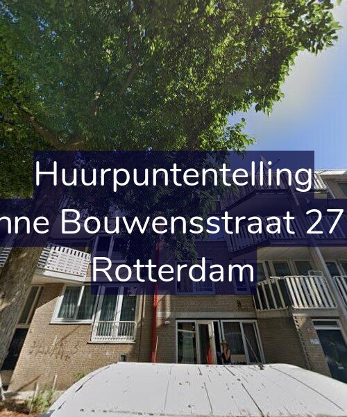 Foto gevel Huurpuntentelling voor Janne Bouwensstraat 27-B, Rotterdam