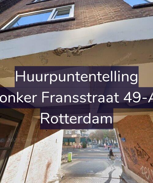 Foto gevel Huurpuntentelling voor Jonker Fransstraat 49-A, Rotterdam
