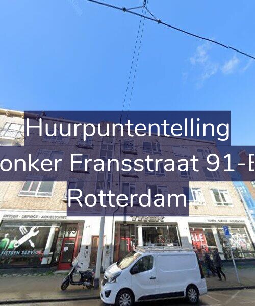 Foto gevel Huurpuntentelling voor Jonker Fransstraat 91-B, Rotterdam