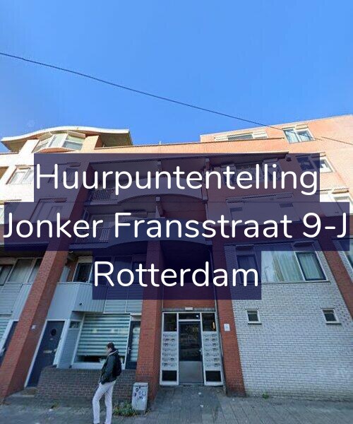 Foto gevel Huurpuntentelling voor Jonker Fransstraat 9-J, Rotterdam