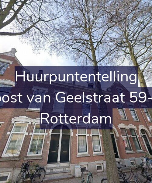 Foto gevel Huurpuntentelling voor Joost van Geelstraat 59-B, Rotterdam