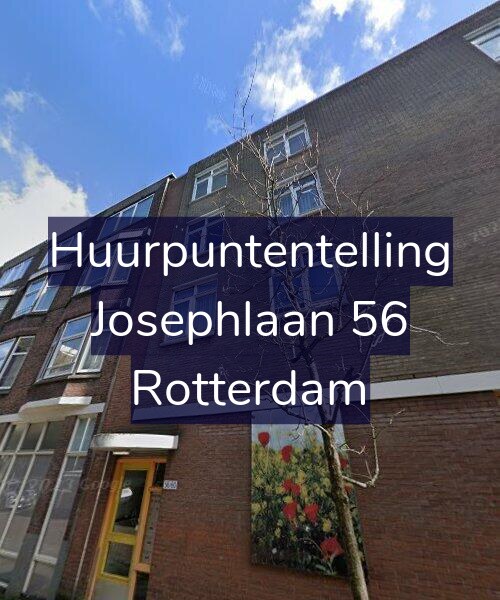 Foto gevel Huurpuntentelling voor Josephlaan 56, Rotterdam