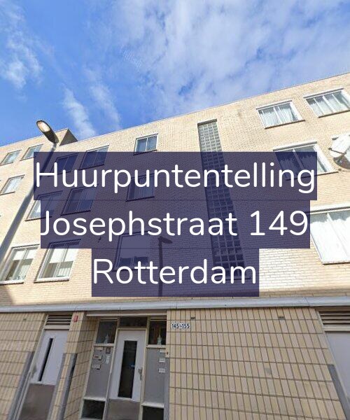 Foto gevel Huurpuntentelling voor Josephstraat 149, Rotterdam