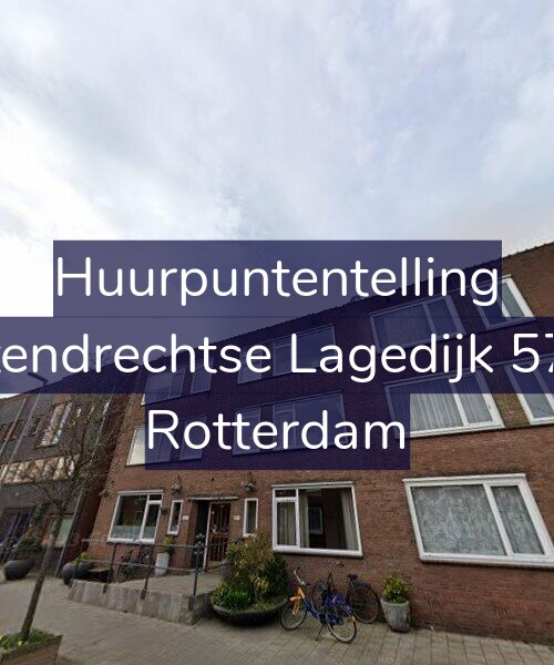 Foto gevel Huurpuntentelling voor Katendrechtse Lagedijk 57-B, Rotterdam