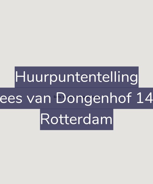Foto gevel Huurpuntentelling voor Kees van Dongenhof 146, Rotterdam