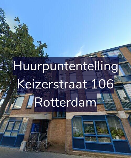 Foto gevel Huurpuntentelling voor Keizerstraat 106, Rotterdam