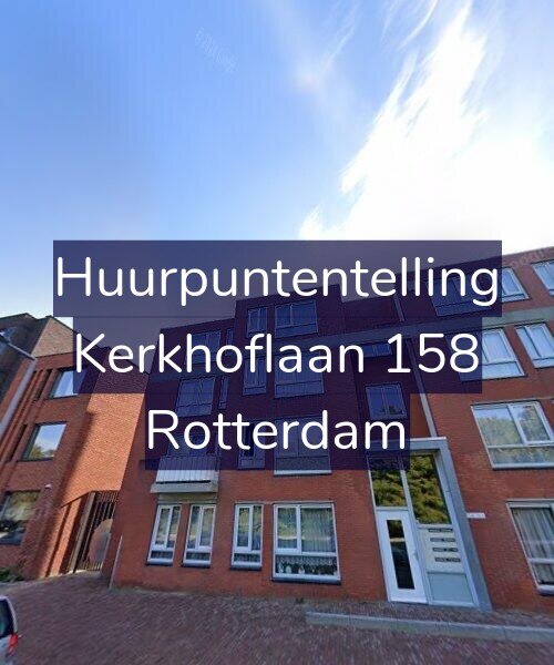 Foto gevel Huurpuntentelling voor Kerkhoflaan 158, Rotterdam