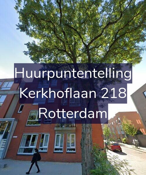 Foto gevel Huurpuntentelling voor Kerkhoflaan 218, Rotterdam