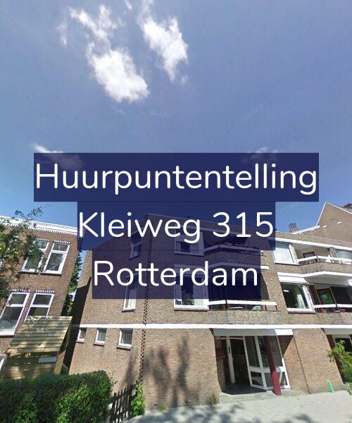 Foto gevel Huurpuntentelling voor Kleiweg 315, Rotterdam