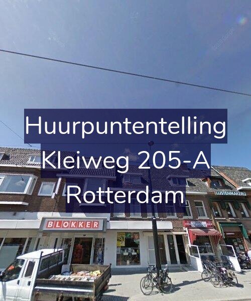 Foto gevel Huurpuntentelling voor Kleiweg 205-A, Rotterdam