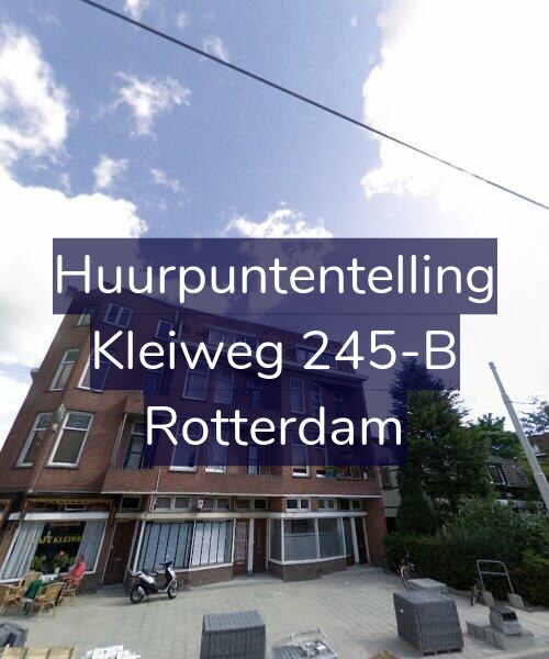 Foto gevel Huurpuntentelling voor Kleiweg 245-B, Rotterdam