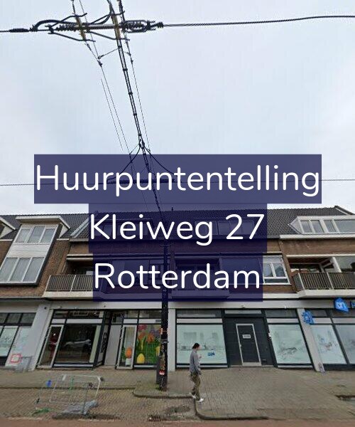 Foto gevel Huurpuntentelling voor Kleiweg 27, Rotterdam