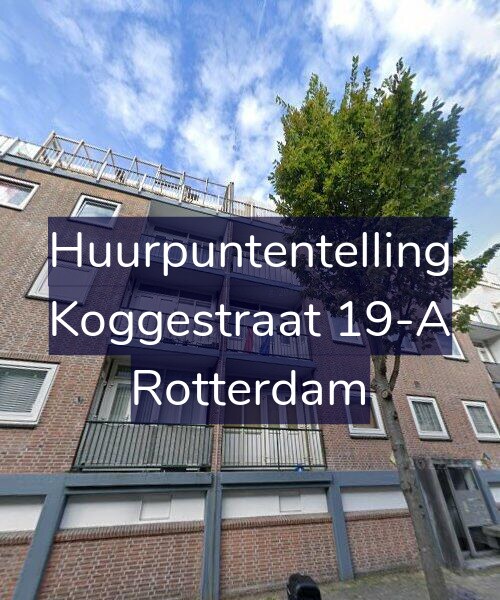 Foto gevel Huurpuntentelling voor Koggestraat 19-A, Rotterdam
