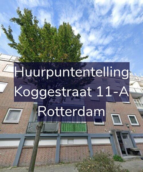 Foto gevel Huurpuntentelling voor Koggestraat 11-A, Rotterdam