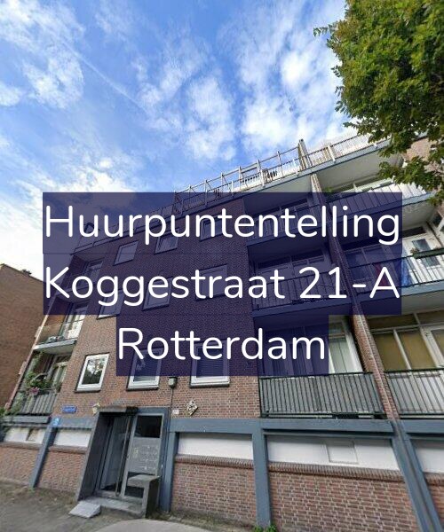 Foto gevel Huurpuntentelling voor Koggestraat 21-A, Rotterdam