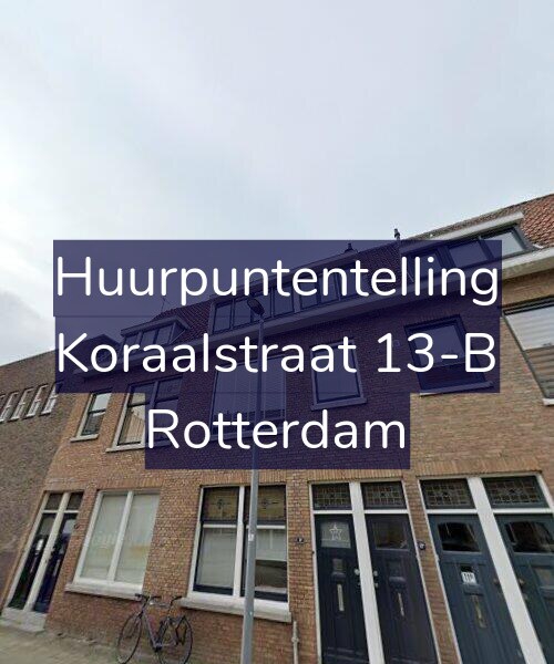 Foto gevel Huurpuntentelling voor Koraalstraat 13-B, Rotterdam