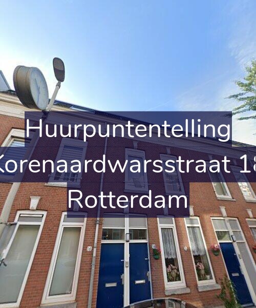 Foto gevel Huurpuntentelling voor Korenaardwarsstraat 18, Rotterdam