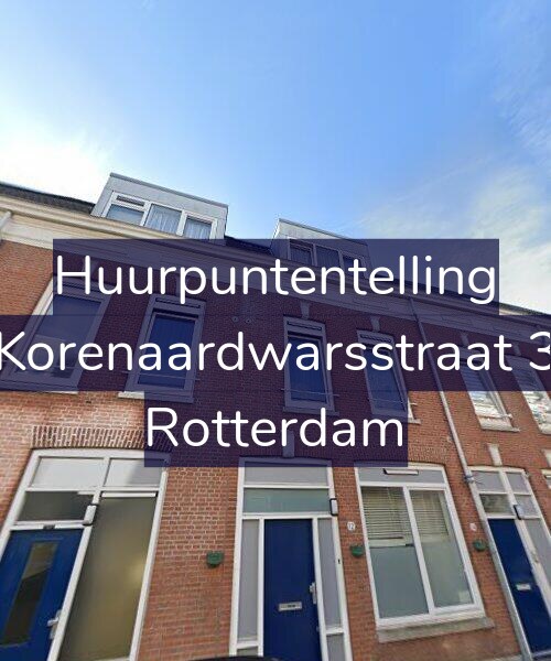 Foto gevel Huurpuntentelling voor Korenaardwarsstraat 3, Rotterdam