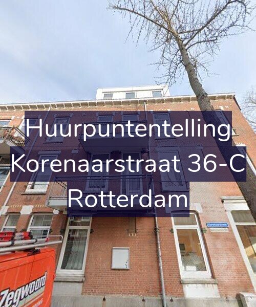 Foto gevel Huurpuntentelling voor Korenaarstraat 36-C, Rotterdam