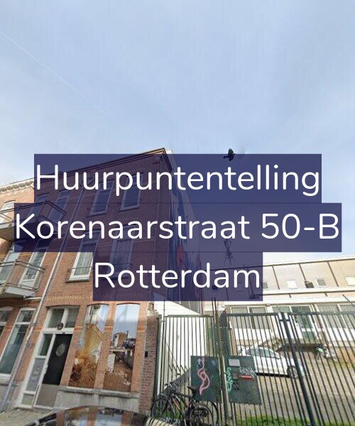 Foto gevel Huurpuntentelling voor Korenaarstraat 50-B, Rotterdam