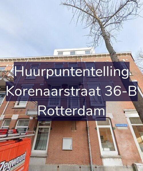 Foto gevel Huurpuntentelling voor Korenaarstraat 36-B, Rotterdam