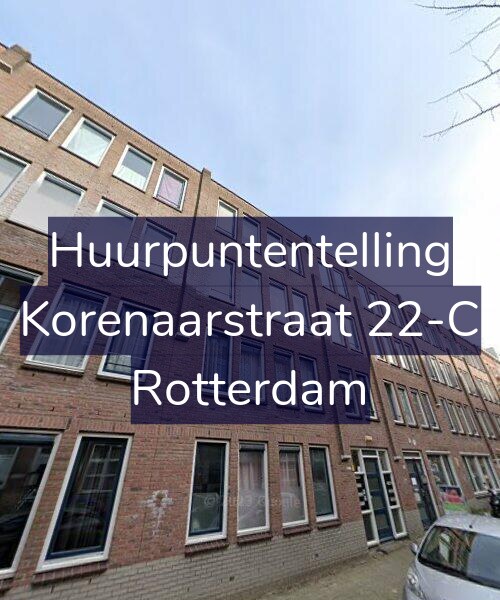 Foto gevel Huurpuntentelling voor Korenaarstraat 22-C, Rotterdam
