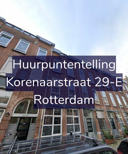 Foto gevel Huurpuntentelling voor Korenaarstraat 29-E, Rotterdam