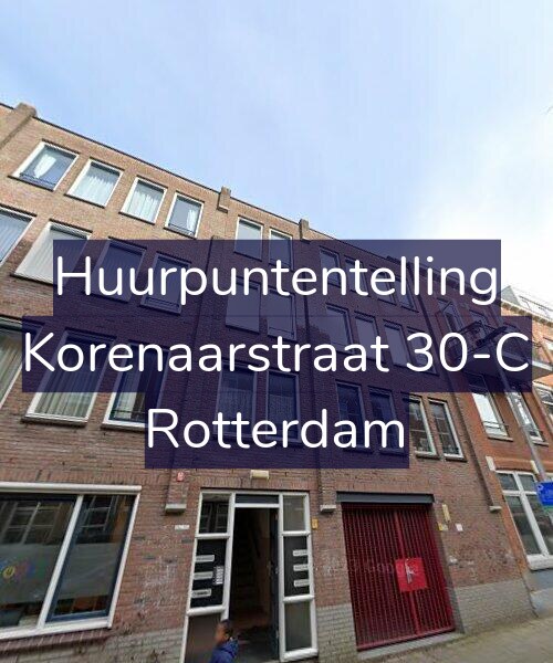 Foto gevel Huurpuntentelling voor Korenaarstraat 30-C, Rotterdam
