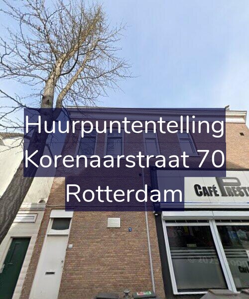 Foto gevel Huurpuntentelling voor Korenaarstraat 70, Rotterdam