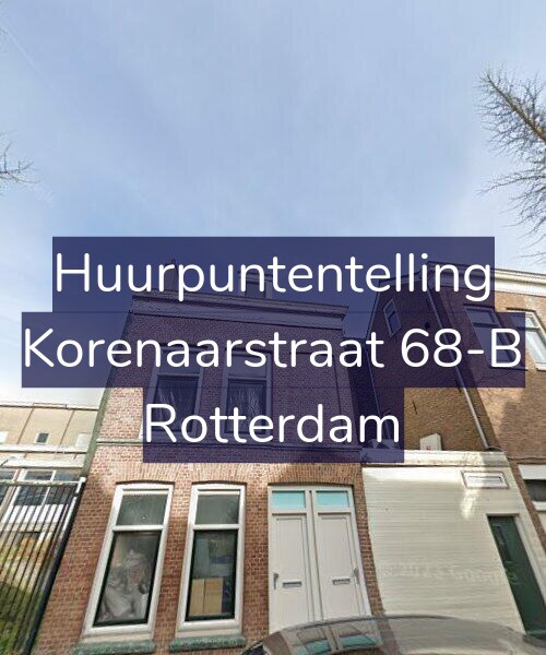 Foto gevel Huurpuntentelling voor Korenaarstraat 68-B, Rotterdam