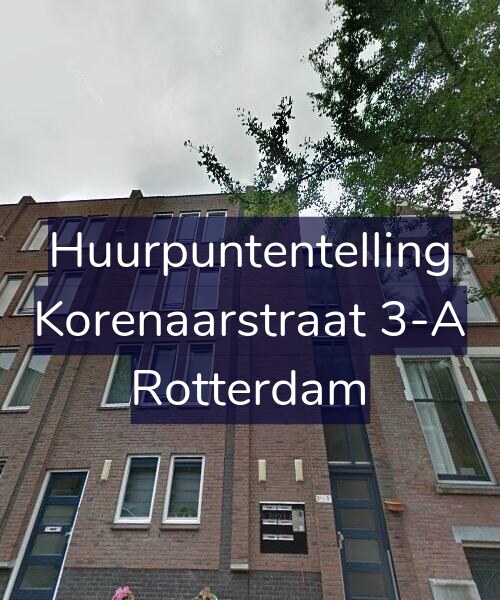 Foto gevel Huurpuntentelling voor Korenaarstraat 3-A, Rotterdam