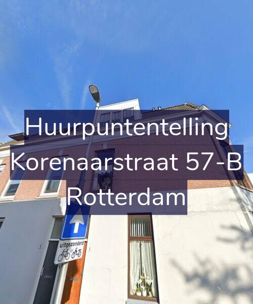 Foto gevel Huurpuntentelling voor Korenaarstraat 57-B, Rotterdam