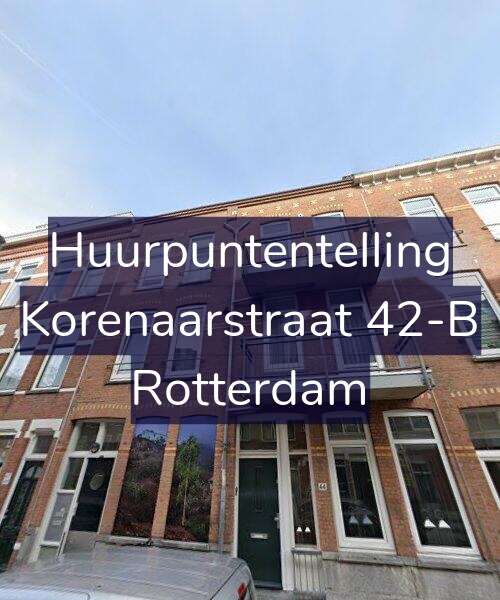 Foto gevel Huurpuntentelling voor Korenaarstraat 42-B, Rotterdam