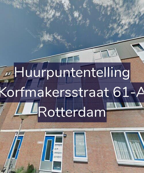 Foto gevel Huurpuntentelling voor Korfmakersstraat 61-A, Rotterdam