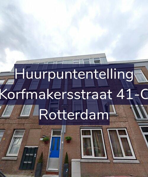 Foto gevel Huurpuntentelling voor Korfmakersstraat 41-C, Rotterdam