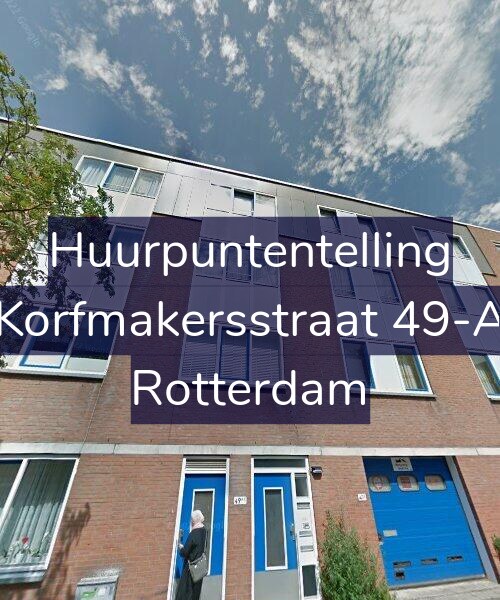 Foto gevel Huurpuntentelling voor Korfmakersstraat 49-A, Rotterdam